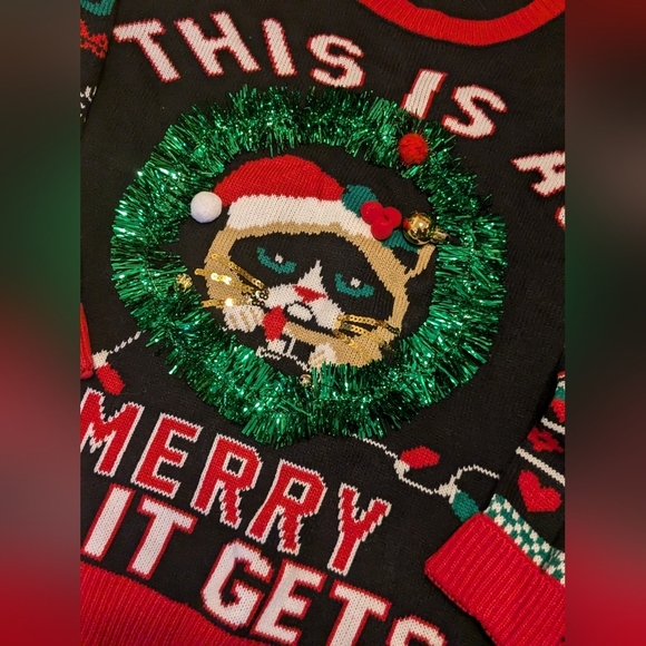 Grumpy cat Christmas sweater - Picture 2 of 4